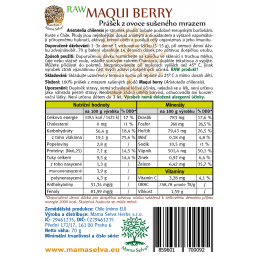 MAQUI BERRY BIO 70 g - RAW prášek z lyofilizovaného ovoce